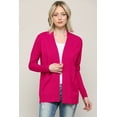 thumbnail image 4 of Made by Johnny Women's Women's Open Front Knit Cardigan XXXL MAGENTA, 4 of 6