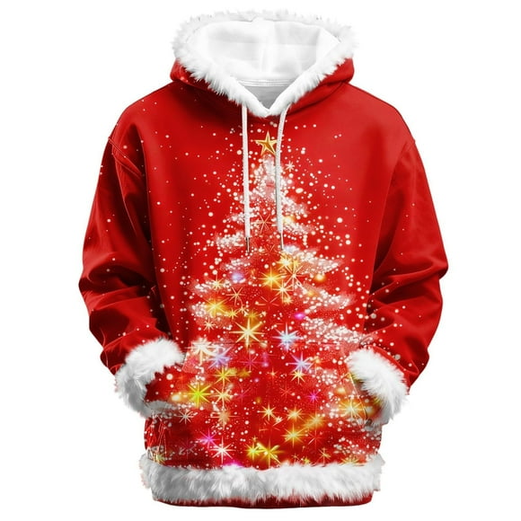 Fashion Hooded Sweatshirt Cozy Casual Pullover Soft Warm Winter Loungewear Top Outerwear over Size Hoodies Women Hoodie with Zip Female Hoodies Long Sleeve Thin Hoodie Women Womens Sweat Shirt Red S