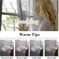 thumbnail image 7 of H.VERSAILTEX Farmhouse Natural Linen Sheer Curtains Flax Linen Blended Semi-Sheer Soft Privacy Grommet Drapes Set of 2 Panels for Bedroom , 52"x 63" ,Dove, 7 of 7