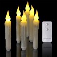 thumbnail image 1 of 12 velas cónicas LED con control remoto, candelabros de ventana parpadeantes sin llama que funcionan con pilas, velas de pilar de mano sin goteo para decoraciones de fiestas, aulas e iglesias Sailing  Electrónica, 1 of 6