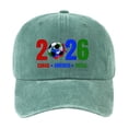 thumbnail image 2 of OAVQHLG3B 2026 Soccer Fan Cap，Classic Baseball Caps, USA, CAN, MEX Baseball Hat, Adjustable Unisex Fit, Breathable Cotton, for Soccer Supporter, 2 of 5