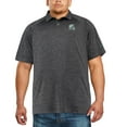 thumbnail image 3 of Men's Colosseum Black Michigan State Spartans Big & Tall Down Swing Polo, 3 of 4