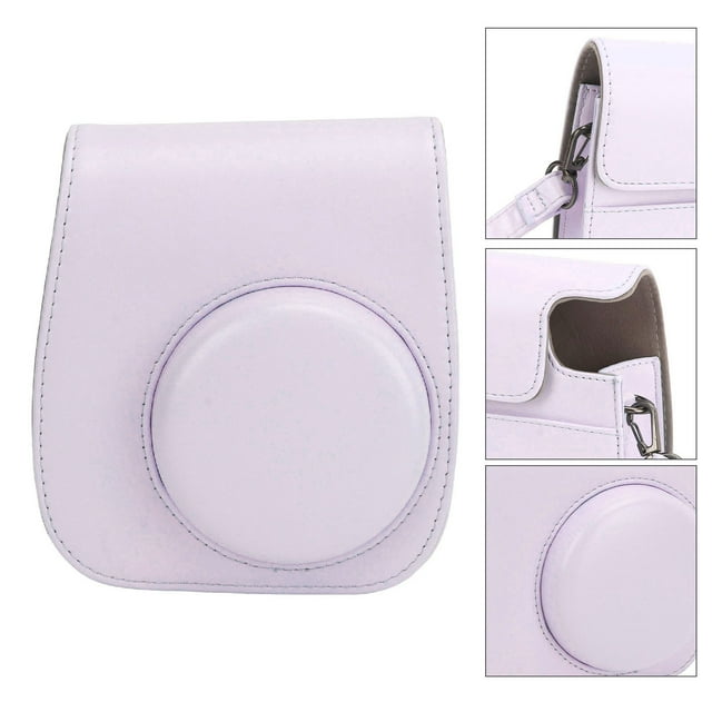 Mini Instant Camera Protective Bag PU Case with Album Filters Colorful Hanging Frames Stickers for Mini 12