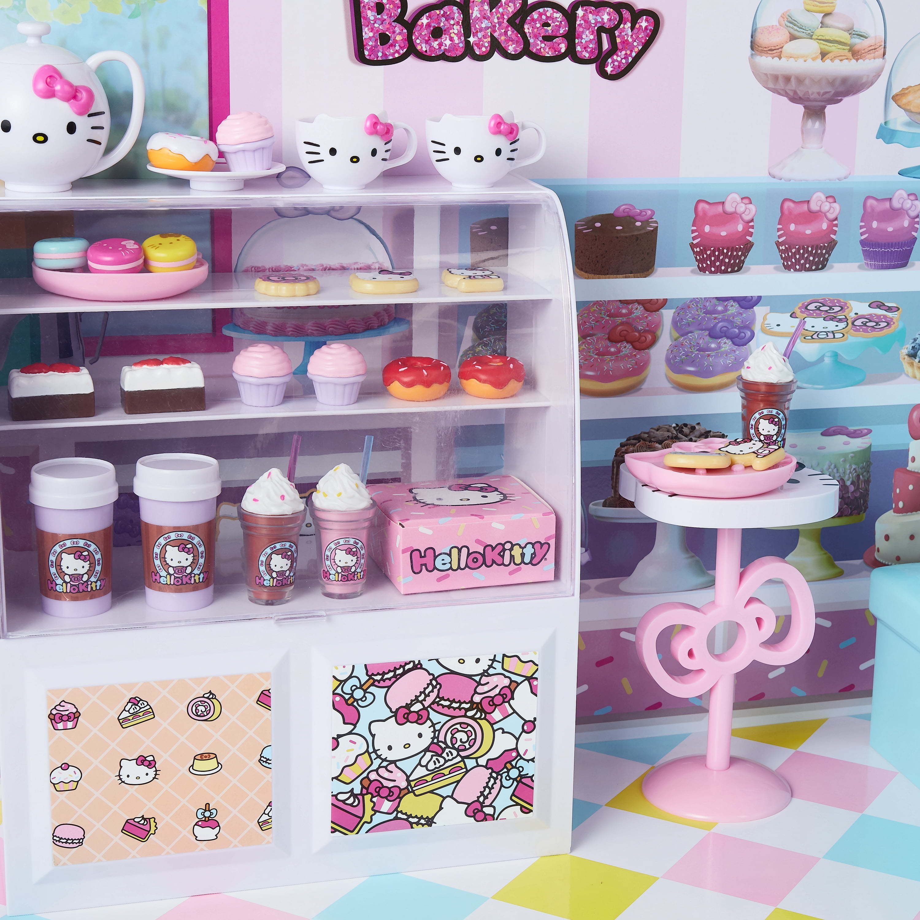 Hello Kitty Girl Pretend Play Mini Cake Bakery House Furniture Toy Set Life  House Sanrio Inspired by You.