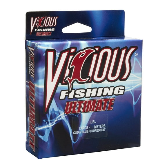 Vicious Ultimate Clear-Blue Fluorescent Mono - 4 Lb Test