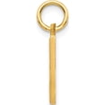 thumbnail image 3 of 14K Yellow Gold 14Ky Satin Diamond-Cut Letter J Initial Charm Made In United States c566j, 3 of 6