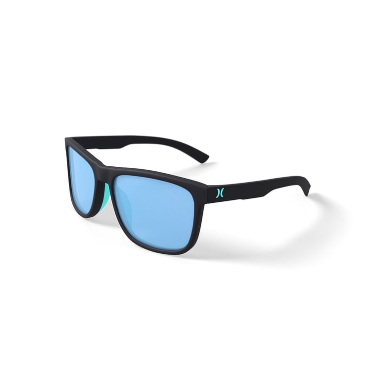 NWT Hurley Polarized Sunglasses HURLEY Polarized Semi-Rim Shield White SUNGLASSES Rainbow  main image 4