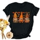 thumbnail image 5 of Fiudx Camisas para Mujer Camiseta de Manga Corta con Estampado de Cuello Redondo Informal de Verano para Mujer, 5 of 6