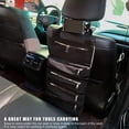 thumbnail image 3 of Tool Roll Bag, Portable Tools Organizer Tote with 5 Zipper Pouches, Hanging Tool Storage Case for Car or Home, Large Capacity, Space Saver (Black), 3 of 7