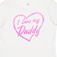 thumbnail image 4 of Inktastic I Love My Daddy in Pink Chalk Heart Boys or Girls Baby T-Shirt, 4 of 5