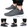 thumbnail image 6 of GHSOHS Mens Shoes Casual Sneakers for Men Mesh Slip on Shoes Men's Fashion Sneakers Large Size Tennis Shoes Leather Lace up Simple Walking Sneakers Breathable Sports Running Shoes Size 40, 6 of 6