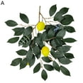thumbnail image 2 of Artificial Lemon Branch, Fake Lemon Tree Decor Simulation Lemon Tree Plants Artificial Flower Branche Fake Flowers Real Touch Branche Photography Props Flowers for Home Wedding Party Decoration, 2 of 8