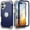 Darkblue, variant on Decase Compatible with Apple iPhone 16 Phone Case,Shockproof Three Layer Heavy Duty Soft Silicone Rubber Bumper+Hard Plastic Hybrid Protective Case for iPhone 16,Rosegold
