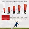 thumbnail image 3 of Espinillera de fútbol Vizari Malaga para niños, color rojo, talla grande, 3 of 8