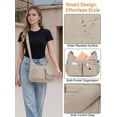 thumbnail image 5 of Gustave Crossbody Bag for Women Waterproof Nylon Shoulder Messenger Bag Anti Theft Travel Lightweight Satchel Purse Handbag Multi-Pockets - Khaki, 5 of 10