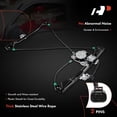 thumbnail image 5 of A-Premium Power Window Regulator with Motor Replacement for Oldsmobile Alero Pontiac Grand Am 1999-2005 Front Driver Side 2-Door, 5 of 9