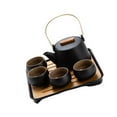 thumbnail image 1 of Ceramic Tea Set Teapot for Outdoor Pot 4 Picnic Travel Tea House Restaurant Hotel, 1 of 8
