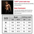 thumbnail image 3 of Men Gym Singlet Tank Top shirt Stringer Bodybuilding Muscle Fitness Vest (Black, Large), 3 of 7