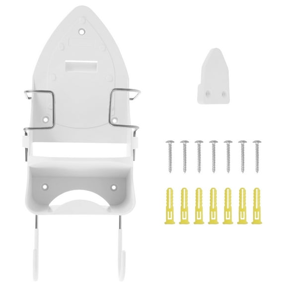 NUAHRHY Iron Board Hanger Wall Mounted Ironing Board Organizer Space Saving Iron Board Holder Easy to Install Iron Board Rack Heat Resistant Electric Iron Holder for Home Bathroom
