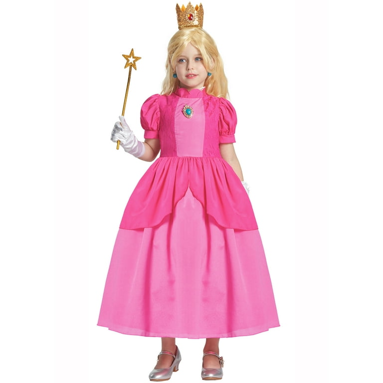 open lace back dress Princess Peach Dress made for SmartDoll – Dollgerie main image 0
