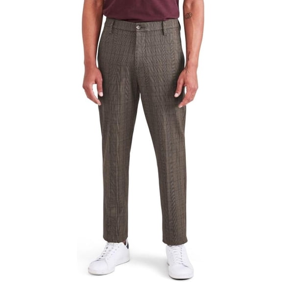 Dockers Men's Workday Khaki Slim Fit with Smart 360 Flex Pants Overland Trek Plaid Size 32x29