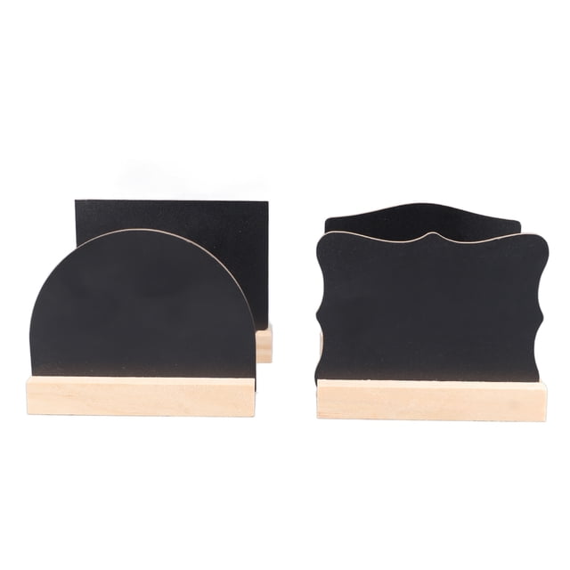 Mini Letreros De Pizarra De Mesa, Letreros De Pizarra De Madera De álamo Ligeros, Respetuosos Con El Medio Ambiente, De Doble Cara, Seguros Para Barra Para El Hogar