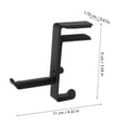 thumbnail image 2 of FENGGUIQU 1Ud Soporte De Pared Para Auriculares Negro De Material Resistente Y Duradero, 2 of 8