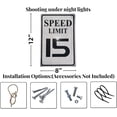 thumbnail image 2 of Speed Limit 10 MPH Sign, Slow Down Sign, Engineer Grade Reflective Sheeting, Rust Free Aluminum, Weather Resistant, Waterproof, Fade Resistant, 12" x 8" (White-10 MPH), 2 of 5
