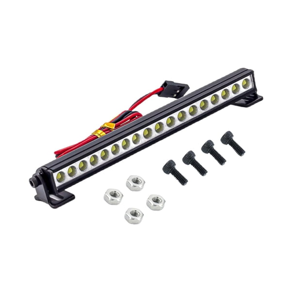 Barra de luz LED a escala 1:10 para techo de coche RC Axial SCX109 D90 110 mm