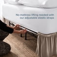 thumbnail image 4 of Bare Home  Adjustable Wrap Around Bed Skirt Queen - Taupe, 4 of 10