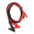 thumbnail image 2 of High-Quality P1040 Silicone Banana Plug Test Leads with Alligator Clips - 2-Pack Durable Copper Cables for Electrical & Lab Use (Red & Black, 104.5cm Length), 2 of 6