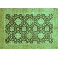 thumbnail image 1 of Ahgly Company Indoor Rectangle Oriental Turquoise Blue Traditional Area Rugs, 5' x 7', 1 of 4