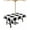 Black White, variant on Lsrtoss Outdoor Tablecloth with Umbrella Hole & Zipper, Beige Plaid Square Tablecloth 54x54 Inch, Spring Summer Farmhouse Buffalo Checkered Patio Table Cover Waterproof Table Cloth for Picnic/Party