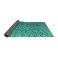 thumbnail image 2 of Ahgly Company Indoor Rectangle Abstract Turquoise Blue Modern Area Rugs, 2' x 5', 2 of 4