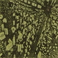 thumbnail image 1 of Ahgly Company Machine Washable Indoor Square Transitional Dark Yellow Green Area Rugs, 5' Square, 1 of 7