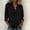 *Black, variant on ClodeEU Women's Ruffle Collar Long Sleeve Linen Blend Shirt,Solid Color Casual Blouse Gray,Womens Plus S