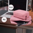 thumbnail image 4 of Electronic Organizer Case, Travel Cable Organizer Bag Pouch Electronic Accessories Carry Case Waterproof Electronic Accessories Bag for Cable, Cord, Charger, Power Bank, Earphone (Big-Pink), 4 of 4