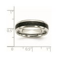 thumbnail image 6 of Chisel Stainless Steel Polished with Black Carbon Fiber Inlay 6mm Band, 6 of 7