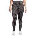 thumbnail image 2 of Christmas Women's Plus Size Brushed Leggings from Feeling Festive, 2-Pack, 28” Inseam, 2 of 6