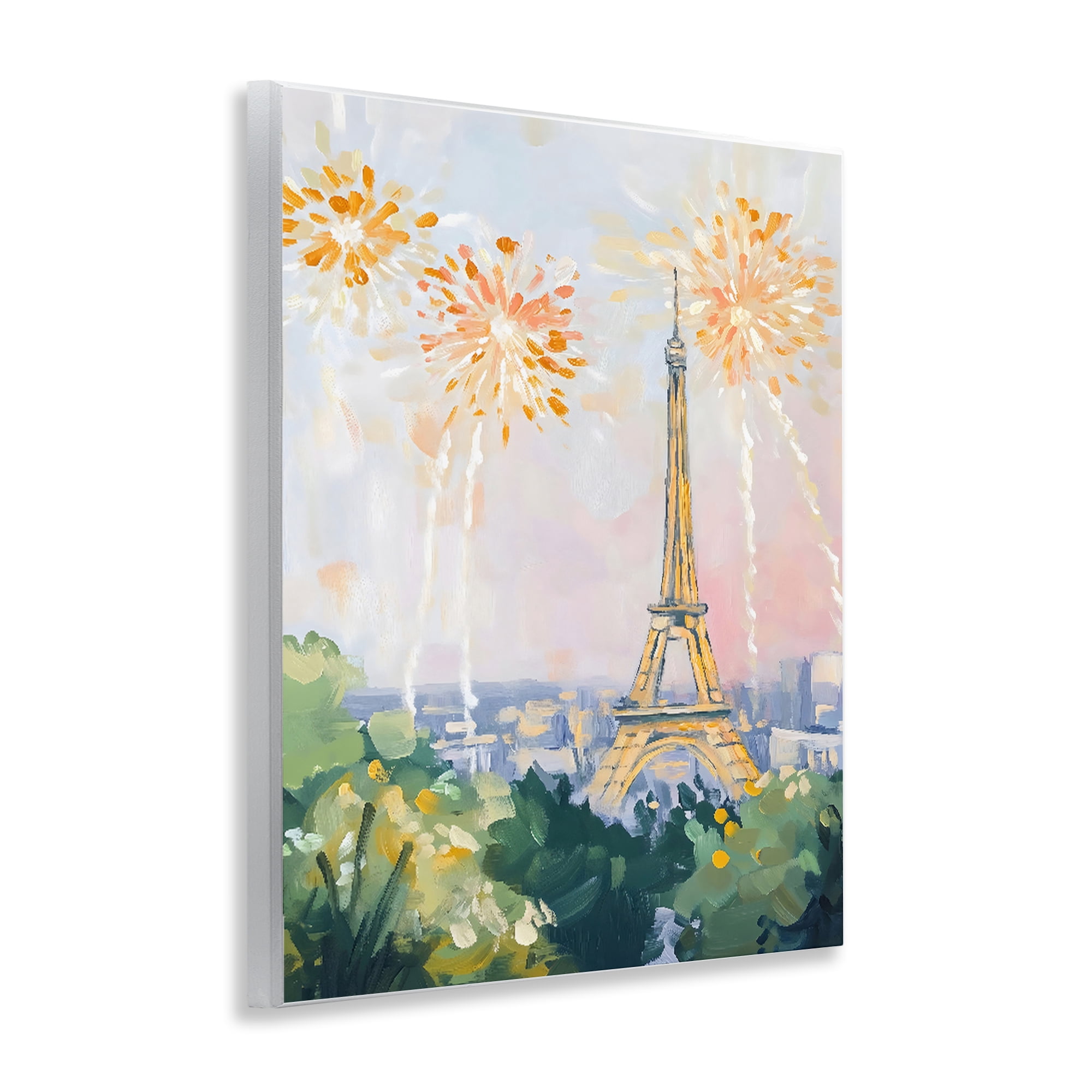 Stupell Industries Fireworks in Paris Wall Plaque Art, design by The Prints Vibe