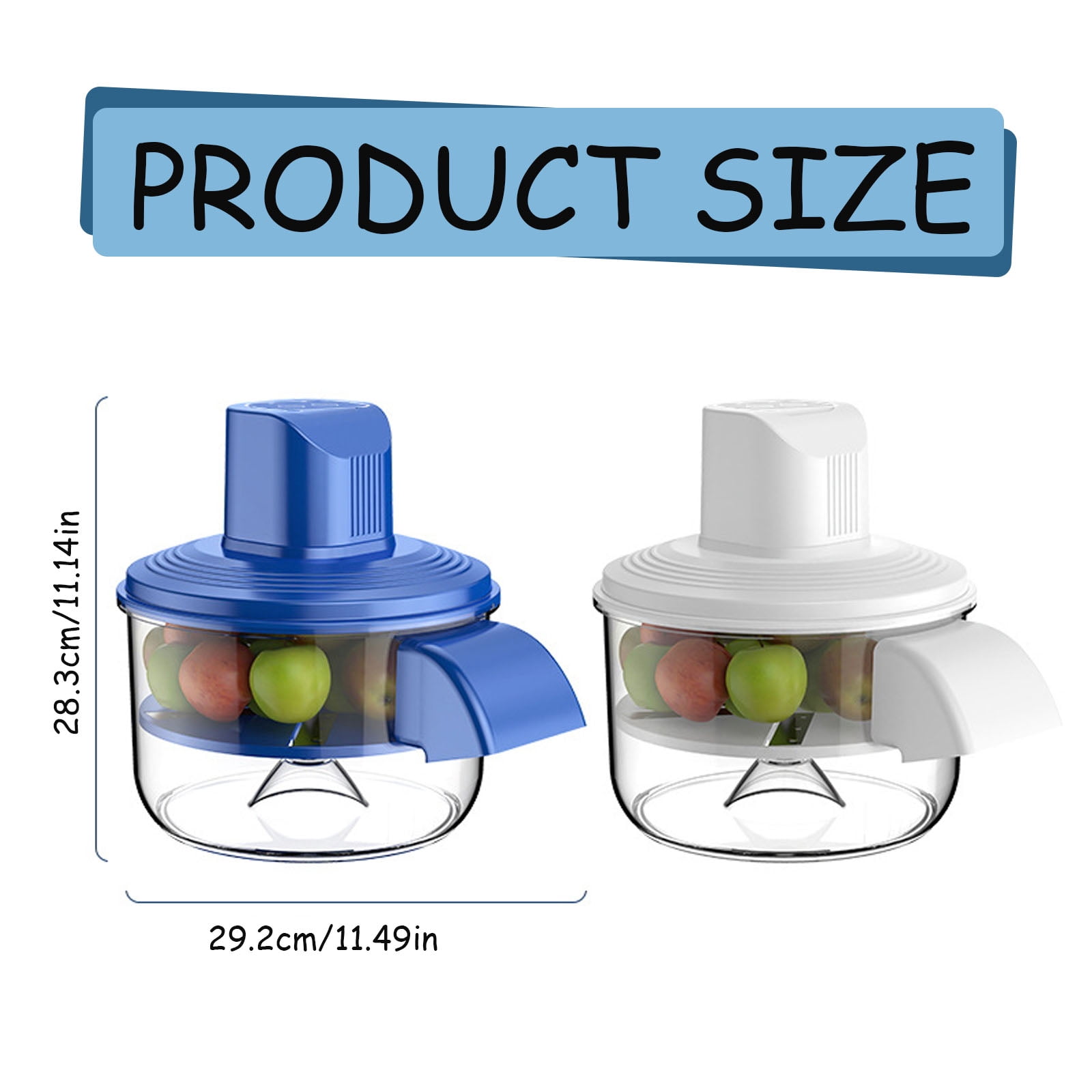 2 in 1 Automatic Peeling Machine, Durable Electric Potato Peeler, Grape & Garlic Peeler Machine Rechargeable Wireless Fruit & Veggie Peeler for Home Kitchen, 1Pc, Easy to Clean(Blue,11.5x11.5x11")