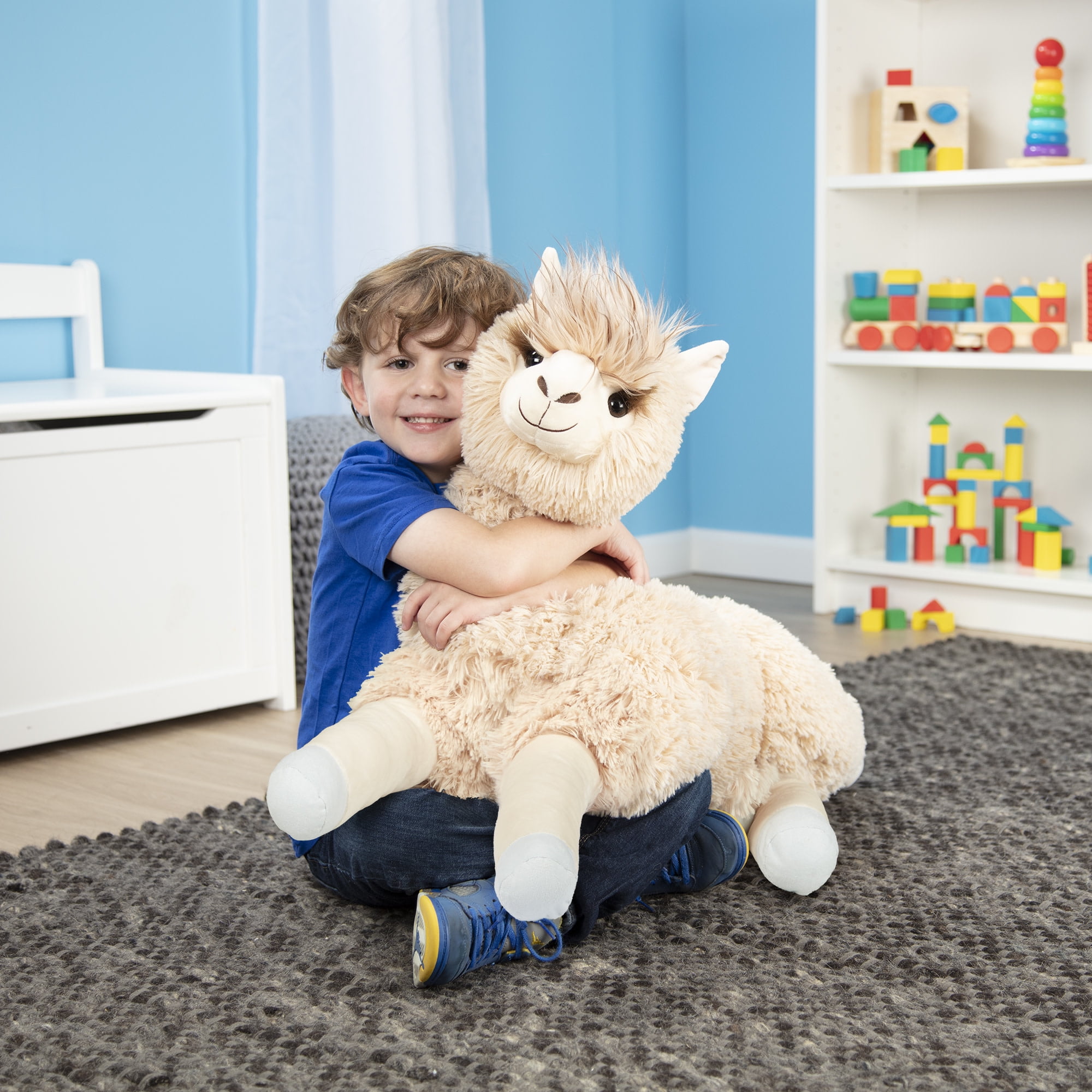 Melissa & Doug Jumbo Llama Stuffed Plush Animal (26 Inches Tall)