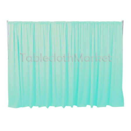 Image of 9 x 5 ft Backdrop Background FOR PIPE AND DRAPE DISPLAYS Polyester 24 COLORS (Color: Tiffany Blue)