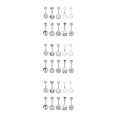 thumbnail image 2 of Guardoinrt 10PCS Lot Labret Tongue Barbells Jewelry Eyebrow Mix Silver 3Set, 2 of 6