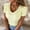 Yellow, variant on Zpanxa Women Summer Tops Women Casual Fashion Summer Stretch Threaded Pullover Puff Sleeve V-Neck Short Sleeve T-Shirt Top Yellow XXL