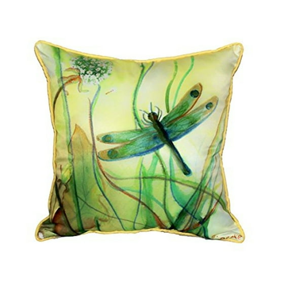 Betsy's Dragonfly Large Indoor/Outdoor Pillow 18x18