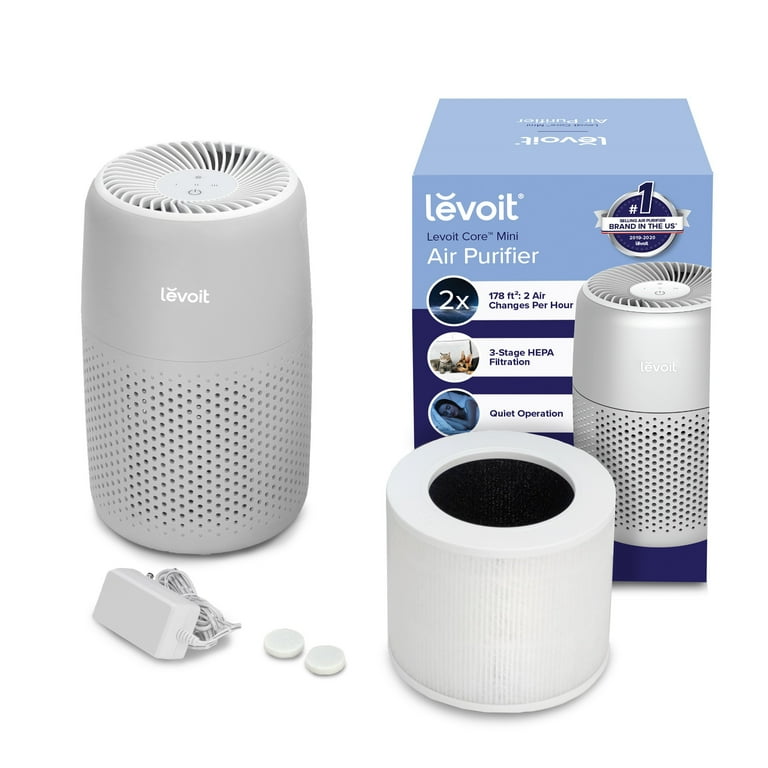 LEVOIT Air Purifier for Home Bedroom, HEPA Fresheners Filter Small Room  Cleaner with Fragrance Sponge for Smoke, Allergies, Pet Dander, Odor, Dust  Remover, Office, Desktop, Table Top, 1 Pack, White : Home & Kitchen 