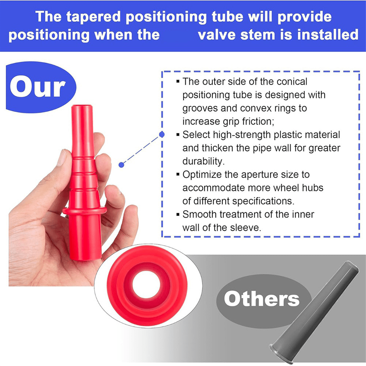 Kit De 6 Outils De Démontage De Tige De Valve, Outil De Démontage De