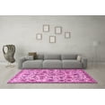 thumbnail image 3 of Ahgly Company Indoor Square Persian Pink Traditional Area Rugs, 7' Square, 3 of 4