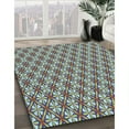 thumbnail image 3 of Ahgly Company Machine Washable Indoor Square Transitional Pastel Green Area Rugs, 6' Square, 3 of 7